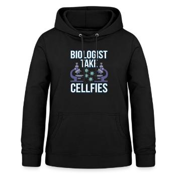 Cell-Fie Funny Biologie Biologen Laborant Geschenk - Frauen Hoodie - Schwarz - Vorne - AI Model Female 172 light (172cm)