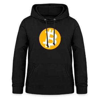 Bitcoin - Sweat à capuche Femme - noir - Devant - AI Model Female 172 light (172cm)