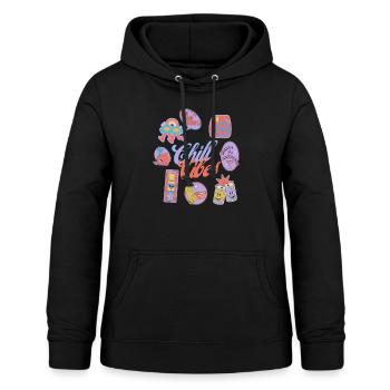 Chill - Sweat à capuche Femme - noir - Devant - AI Model Female 172 light (172cm)