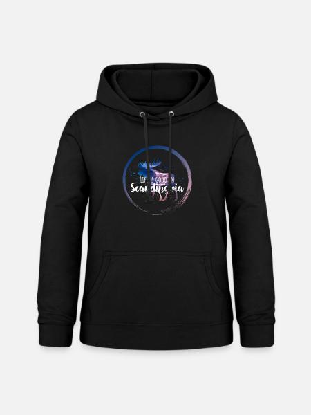 Skandinavien Spruch - Frauen Hoodie - Schwarz