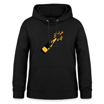 Flaschen-Alkohol-Verschluss springt - Frauen Hoodie - Schwarz - Vorne - AI Model Female 172 light (172cm)