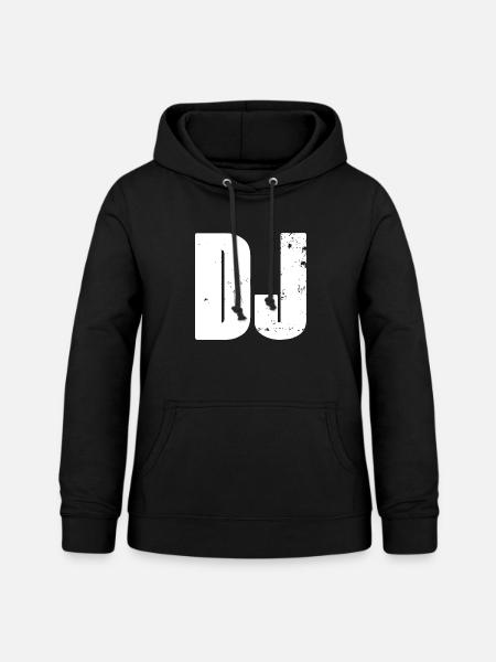 DJ - Frauen Hoodie - Schwarz