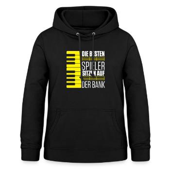 Die Besten Spieler Sitzen auf Der Bank - Frauen Hoodie - Schwarz - Vorne - AI Model Female 172 light (172cm)