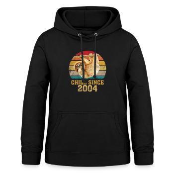 16. Geburtstag 2004 Lustig Faultier Sloth Geschenk - Frauen Hoodie - Schwarz - Vorne - AI Model Female 172 light (172cm)