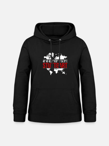 Stuttgart - Frauen Hoodie - Schwarz