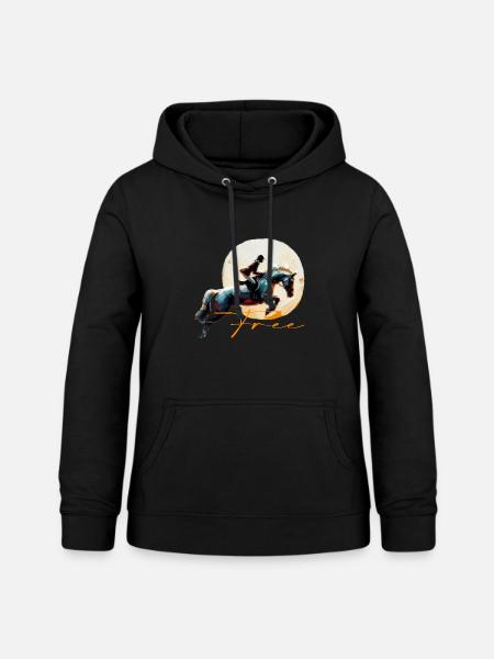 Horse - Frauen Hoodie - Schwarz