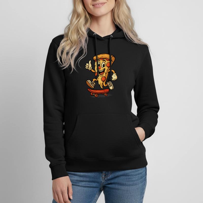Skateboarding pizza Women's Hoodie