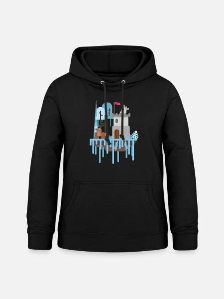Schloss Beschützer - Frauen Hoodie - Schwarz
