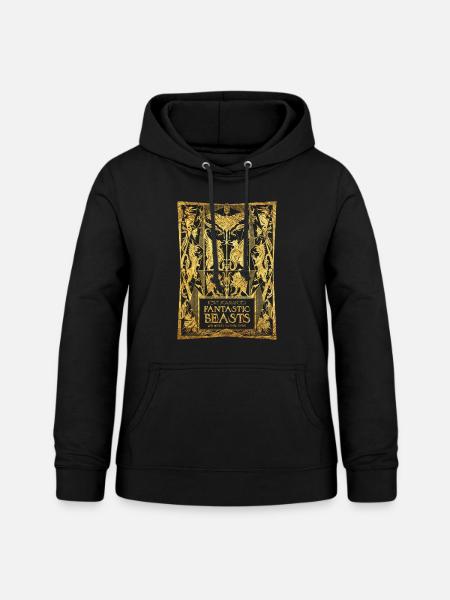 Phantastische Tierwesen Buchcover - Frauen Hoodie - Schwarz