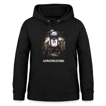 Ghostbusters Marshmallow-Mann - Frauen Hoodie - Schwarz - Vorne - AI Model Female 172 light (172cm)