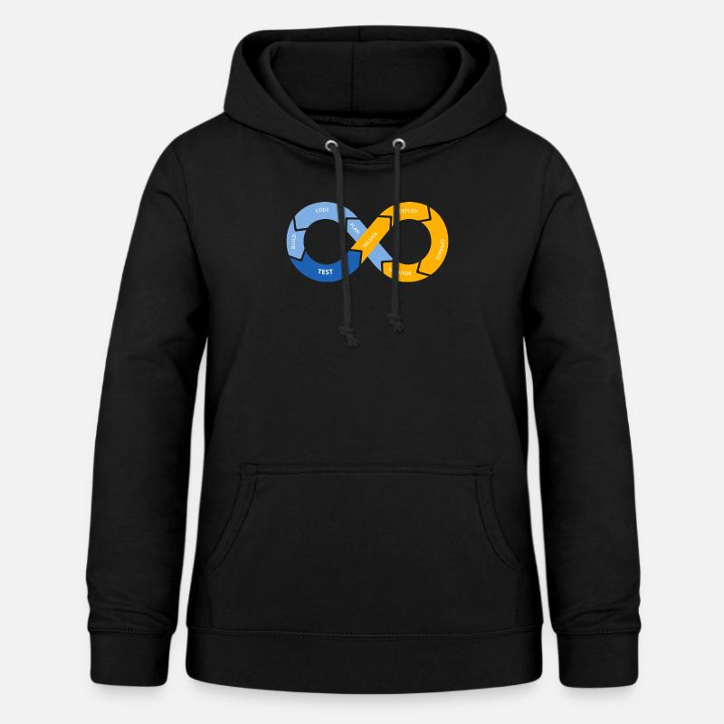 Cycle de vie DevOps - Sweat à capuche Femme - noir