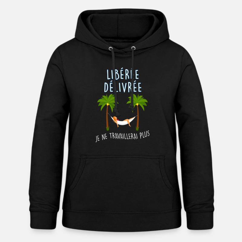 Retraite liberée delivrée - Sweat à capuche Femme - noir