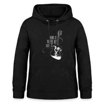 Guitar Lovers - Frauen Hoodie - Schwarz - Vorne - AI Model Female 172 light (172cm)