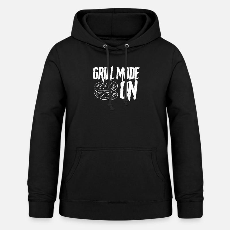 Mode grill de bœuf Activé - Sweat à capuche Femme - noir