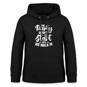 Hochzeit - Frauen Hoodie - Schwarz - Vorne - AI Model Female 172 light (172cm)