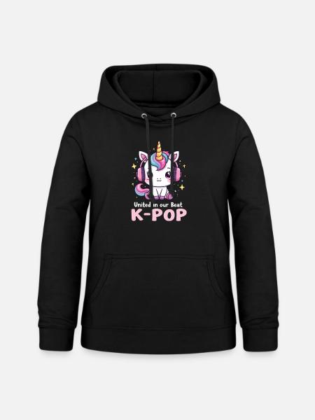 K-Pop - Frauen Hoodie - Schwarz