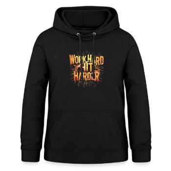 Krav Maga - Frauen Hoodie - Schwarz - Vorne - AI Model Female 172 light (172cm)