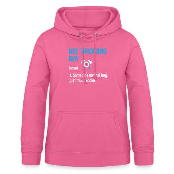 Axt Werfen Junge Definition Ziel Beilwerfer - Frauen Hoodie - Pink - Vorne - AI Model Female 172 light (172cm)