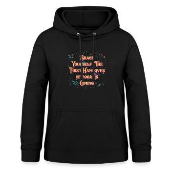 Der erste Kater von 2022 kommt eine glückliche Neu - Frauen Hoodie - Schwarz - Vorne - AI Model Female 172 light (172cm)