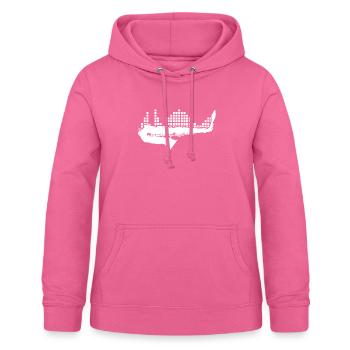 Saxophon - Frauen Hoodie - Pink - Vorne - AI Model Female 172 light (172cm)