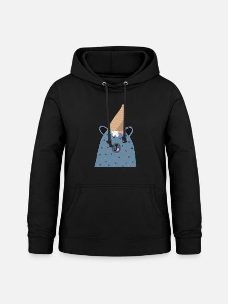 Schleckermäulchen - Frauen Hoodie - Schwarz