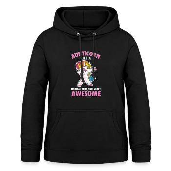 Tanzendes Einhorn Dabbing Tante Pferd Geschenk - Frauen Hoodie - Schwarz - Vorne - AI Model Female 172 light (172cm)
