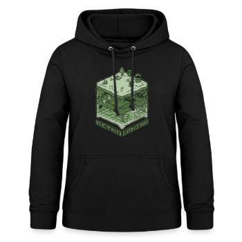 Retro Gaming - Frauen Hoodie - Schwarz - Vorne - AI Model Female 172 light (172cm)