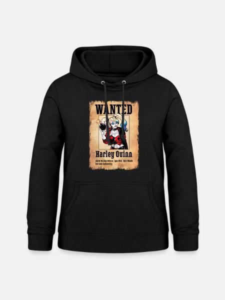 Harley Quinn Wanted - Frauen Hoodie - Schwarz
