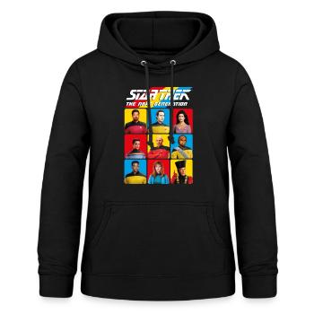 Star Trek The Next Generation Charaktere - Frauen Hoodie - Schwarz - Vorne - AI Model Female 172 light (172cm)