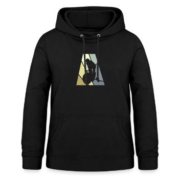 BMX Trail - Frauen Hoodie - Schwarz - Vorne - AI Model Female 172 light (172cm)