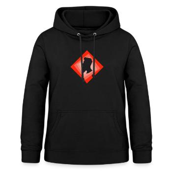 Schnurrbart Sir Baertig - Frauen Hoodie - Schwarz - Vorne - AI Model Female 172 light (172cm)