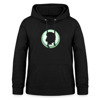 Afro 70s - Frauen Hoodie - Schwarz - Vorne - AI Model Female 172 light (172cm)