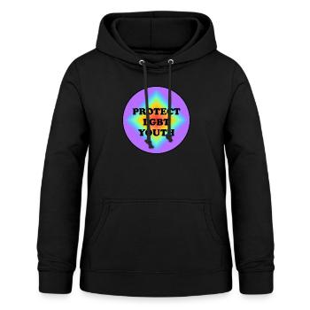 LGBT-Jugendliche schützen - Frauen Hoodie - Schwarz - Vorne - AI Model Female 172 light (172cm)