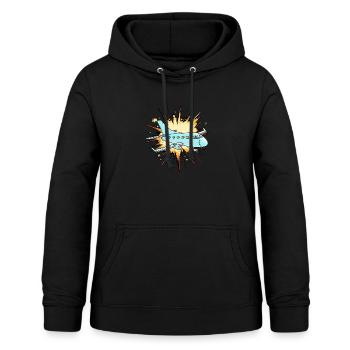 Flugzeug Fliegen - Frauen Hoodie - Schwarz - Vorne - AI Model Female 172 light (172cm)