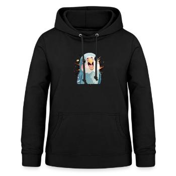 Budgie Sparrow - Women's Hoodie - black - Front - AI Model Female 172 light (172cm)