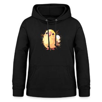 Wellensittich Vogelschwarm - Frauen Hoodie - Schwarz - Vorne - AI Model Female 172 light (172cm)