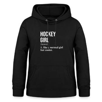 Hockey Girl Definition - Frauen Hoodie - Schwarz - Vorne - AI Model Female 172 light (172cm)