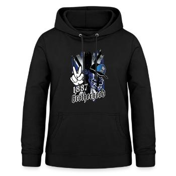Tenez les origines rapides Confrérie 1887 Bons gars - Sweat à capuche Femme - noir - Devant - AI Model Female 172 light (172cm)