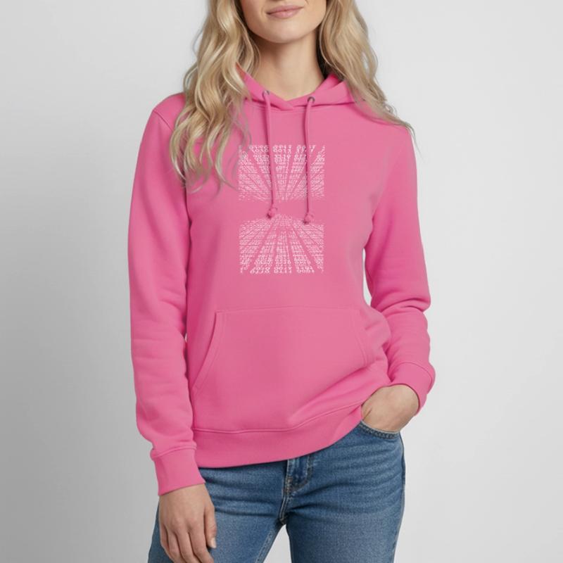 Horizontal binary code Women's Hoodie