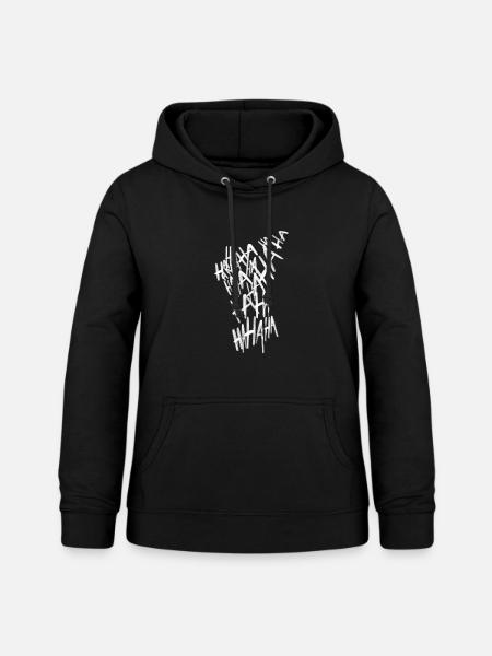 Weißer Joker - Frauen Hoodie - Schwarz
