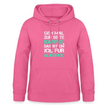 Kaffee Alkohol bier betrunken Party vodka suff - Frauen Hoodie - Pink - Vorne - AI Model Female 172 light (172cm)
