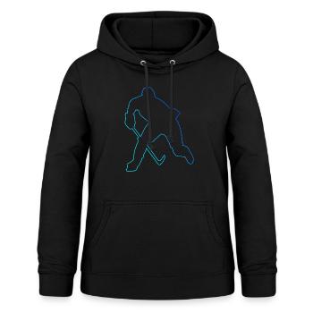 Ice Hockey player Eishockey spielen Damen - Frauen Hoodie - Schwarz - Vorne - AI Model Female 172 light (172cm)