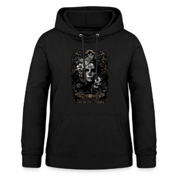 Dia de los Muertos Halloween Mexiko Kostüm Frau - Frauen Hoodie - Schwarz - Vorne - AI Model Female 172 light (172cm)