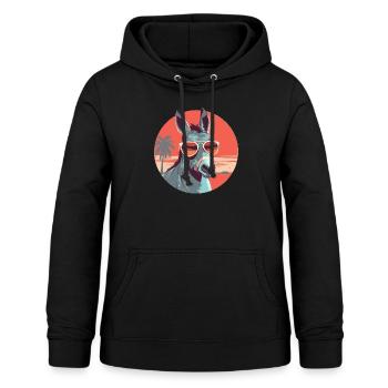 Donkey, Sunglasses, Mule, Mule, Steppe - Women's Hoodie - black - Front - AI Model Female 172 light (172cm)