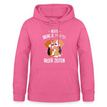 Meilleure maman beagle - Sweat à capuche Femme - rose - Devant - AI Model Female 172 light (172cm)