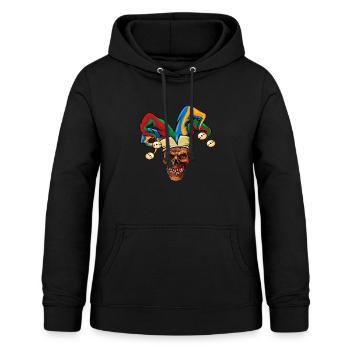 Skull Fasnet Fastnacht Fasching Karneval - Frauen Hoodie - Schwarz - Vorne - AI Model Female 172 light (172cm)