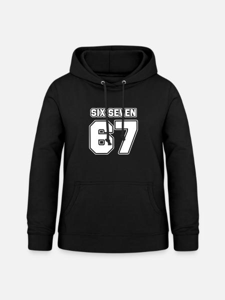 67 - Six seven - Frauen Hoodie - Schwarz