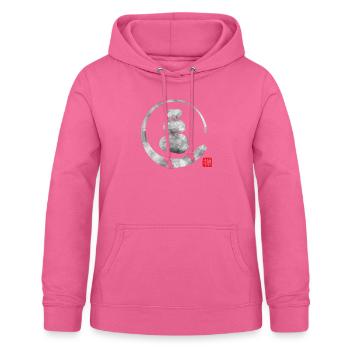 Zen Enso Circle and Zen stones - Women's Hoodie - pink - Front - AI Model Female 172 light (172cm)