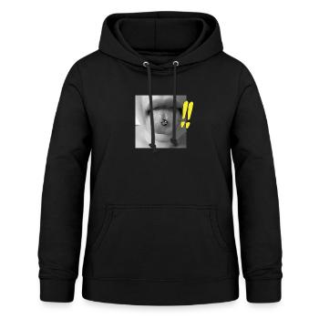 Cum Here - Tee - T-Shirt - Spaß - Cool - Frauen Hoodie - Schwarz - Vorne - AI Model Female 172 light (172cm)