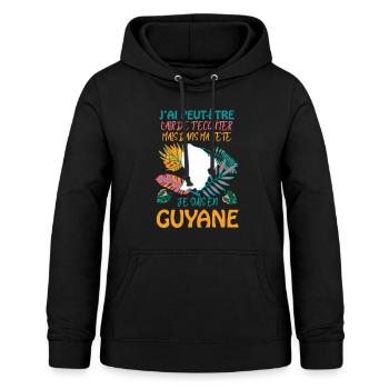Guyane Mon Pays Que J'Aime - Sweat à capuche Femme - noir - Devant - AI Model Female 172 light (172cm)